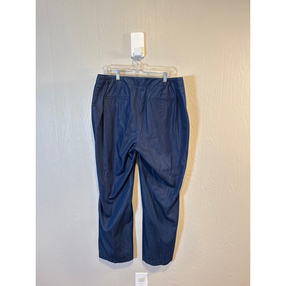 Talbots • NWT Sailor Button Straight Leg Pants Dark Wash Denim Size 16W - Picture 11 of 12